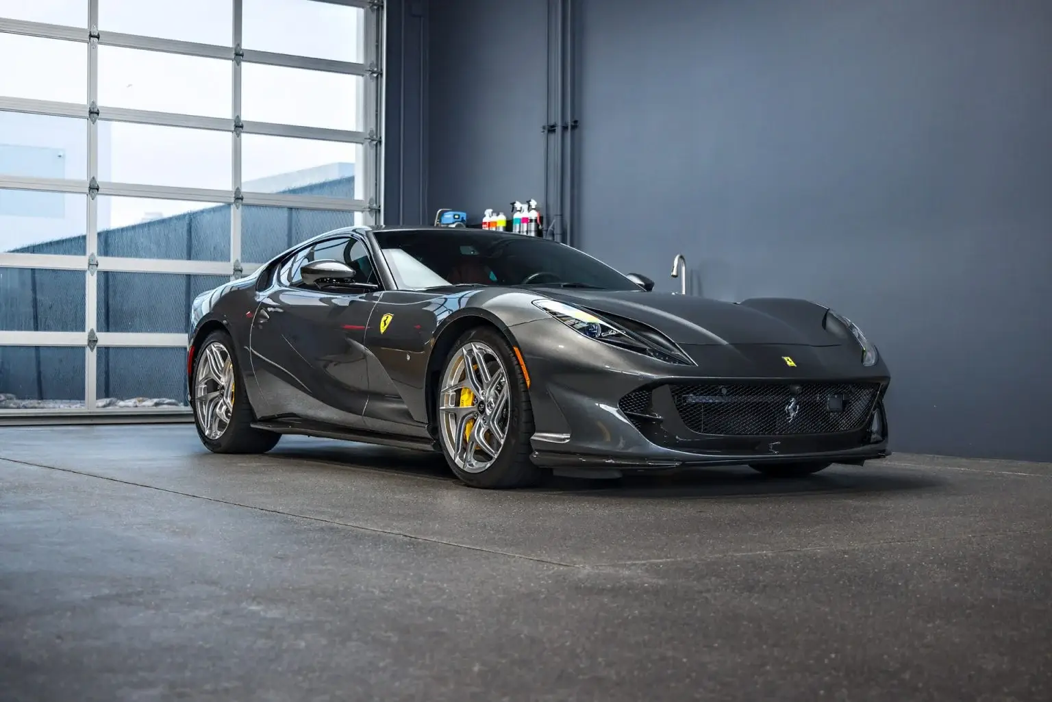 Gray Ferrari 812 Superfast after an ST6 detail