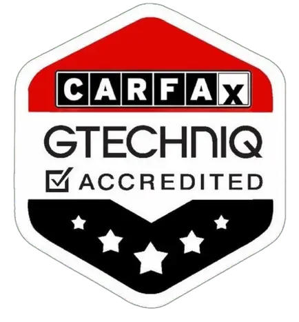 CARFAX and Gtechniq Accredited Installer badge — ST6 Detailers
