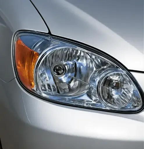 Restored headlight, fully clear after ST6 headlight restoration