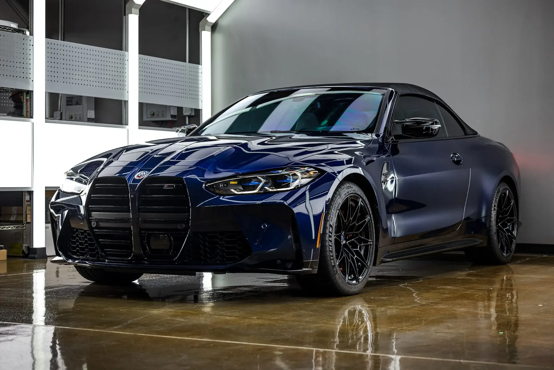 Dark blue BMW M4 convertible detailed by ST6 Detailers in Colorado Springs