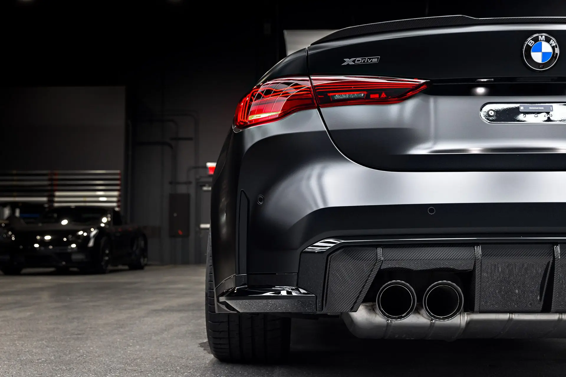 Dark BMW M4 after an ST6 exterior detail