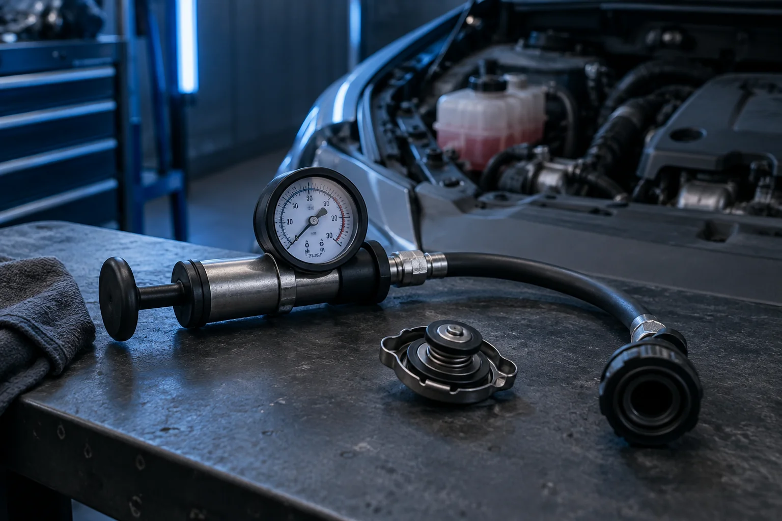 Cooling-system pressure-test equipment
