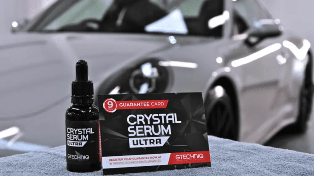 Gtechniq Crystal Serum Ultra 9-year guarantee card installed by ST6 Detailers