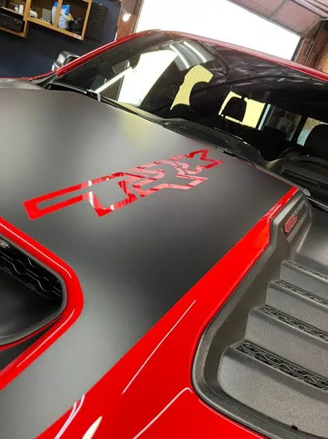 Ram TRX hood after paint correction in Colorado Springs